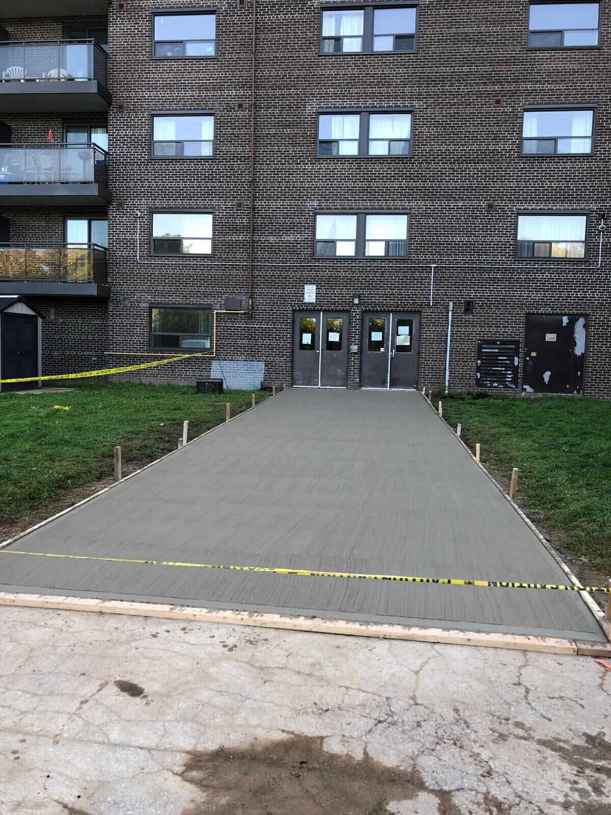 Condominium concrete restoration — after